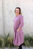 Mušelínové šaty svetlo fialové Zoe