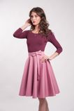 Kruhová staroružová sukňa Lovely
